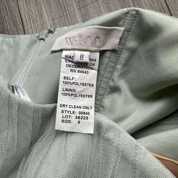 NWT Wtoo Ruched Bobbinet Dress - Picture 8 of 10